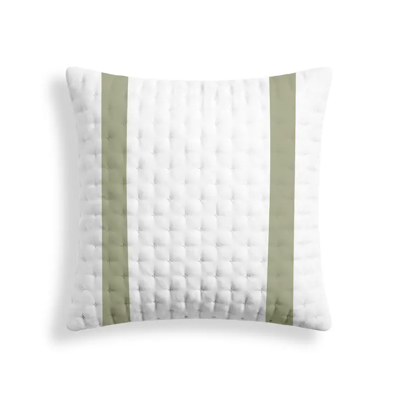 Funda de almohada acolchada estampada Portixol Verde Claro