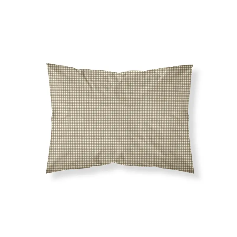 Funda de almohada Aielo Marron Pequeño percal 200 hilos