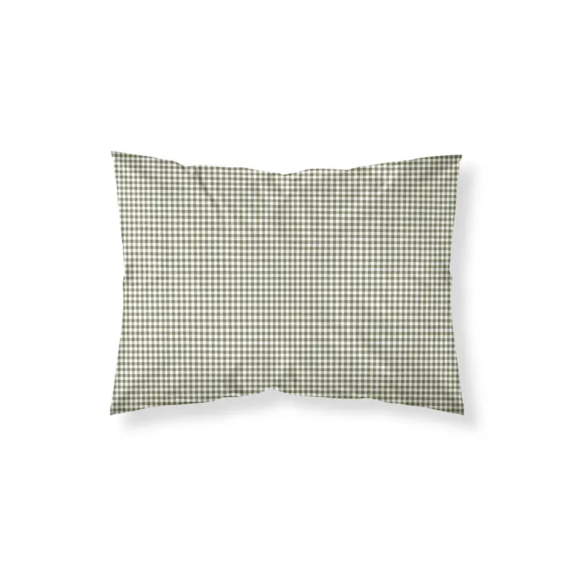 Funda de almohada Aielo Verde Pequeño percal 200 hilos
