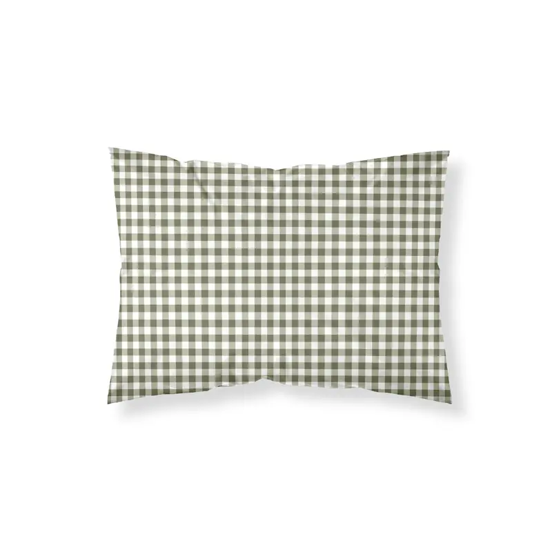 Funda de almohada Aielo Verde percal 200 hilos