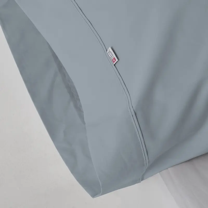 Funda de almohada algodón acero