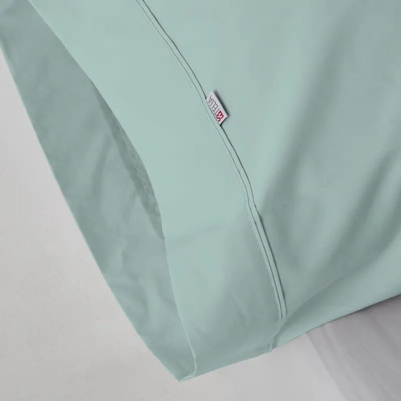 Funda de almohada algodón aqua