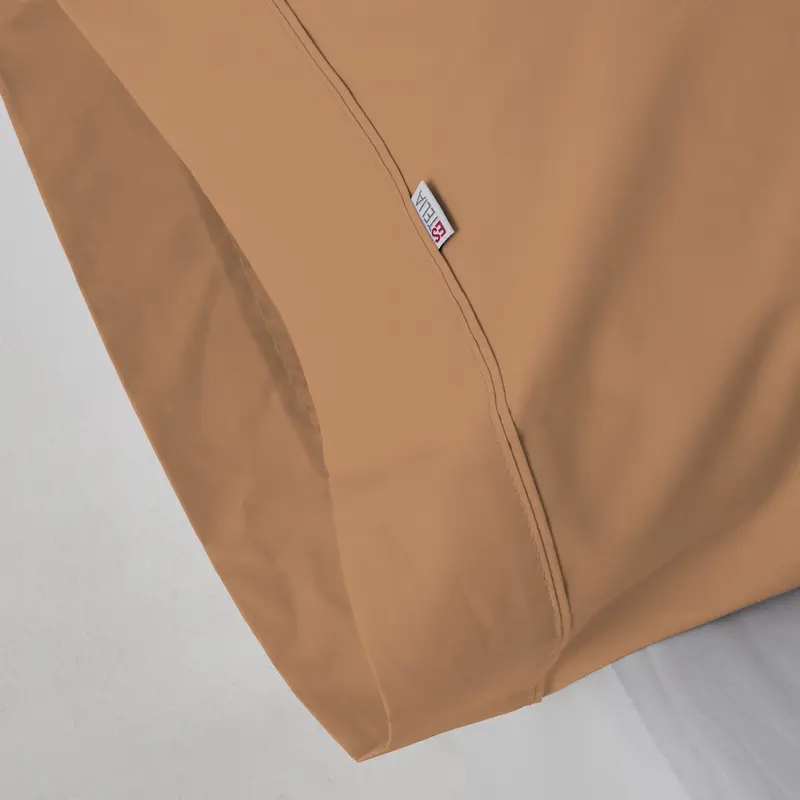 Funda de almohada algodón marrón