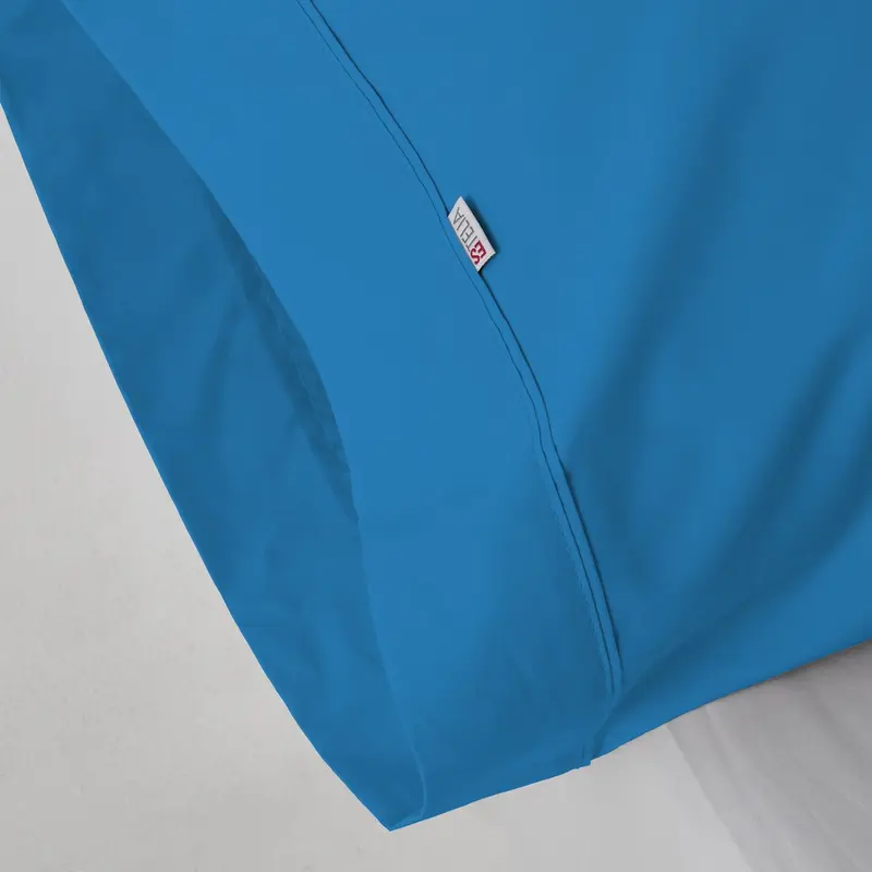 Funda de almohada azul cendre