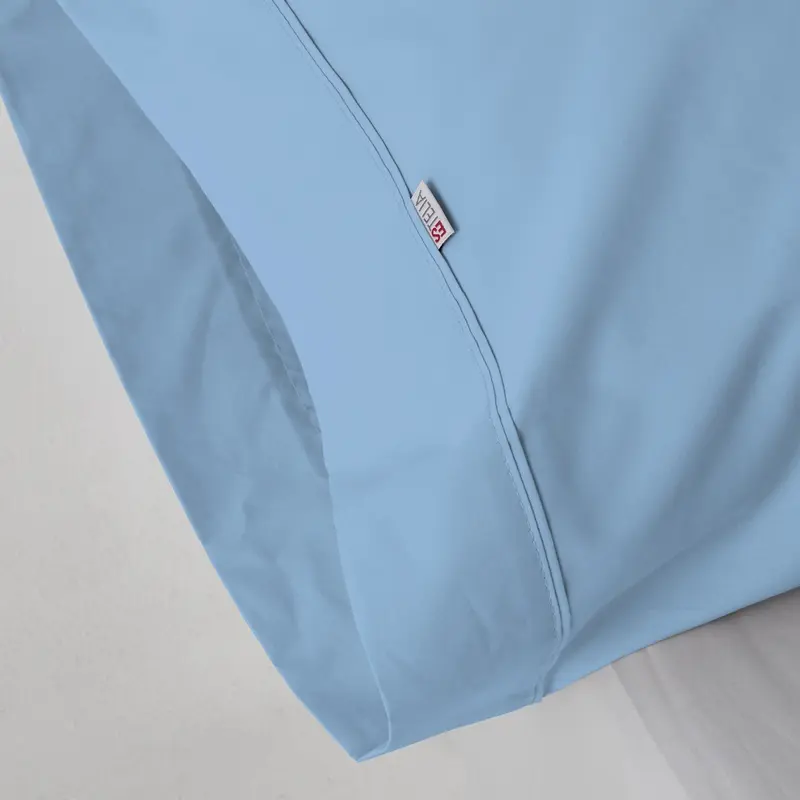 Funda de almohada azul claro