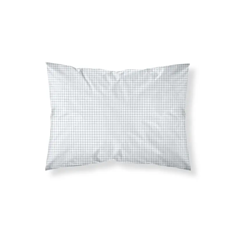 Funda de almohada Calafat Azul Claro Pequeño percal 200 hilos