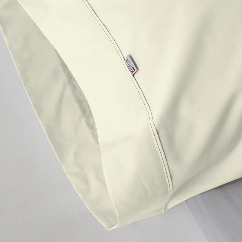 Funda de almohada crema