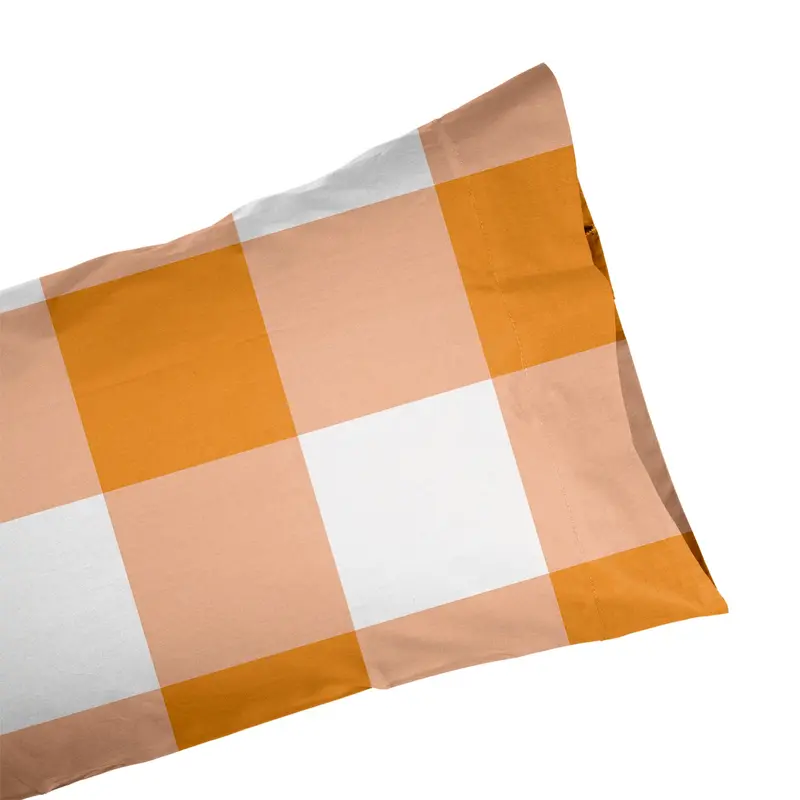 Funda de almohada Cuadro Scandi Naranja