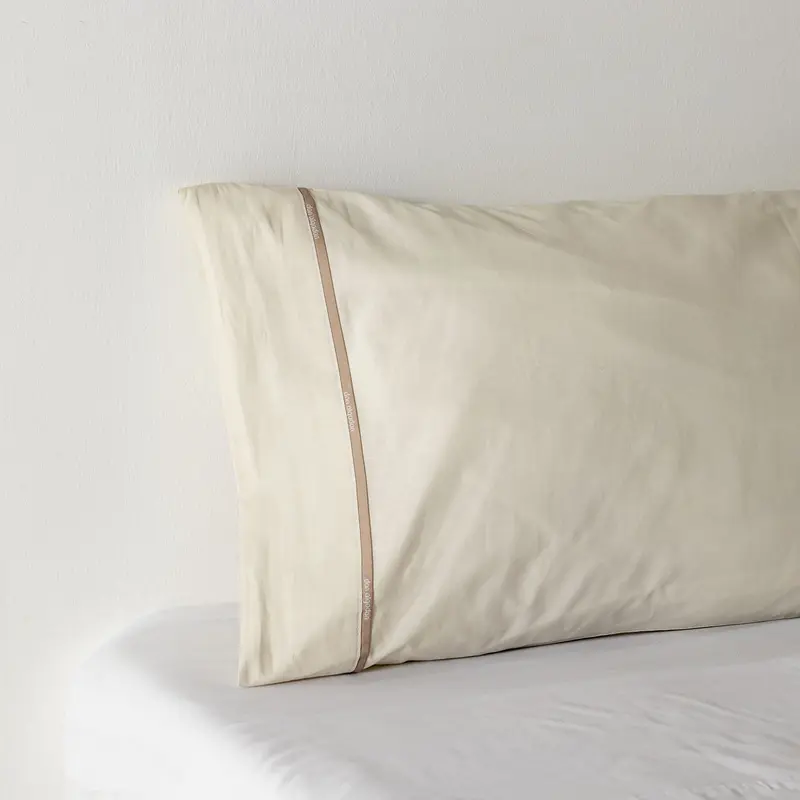 Funda de Almohada Don Algodon Percal Beige