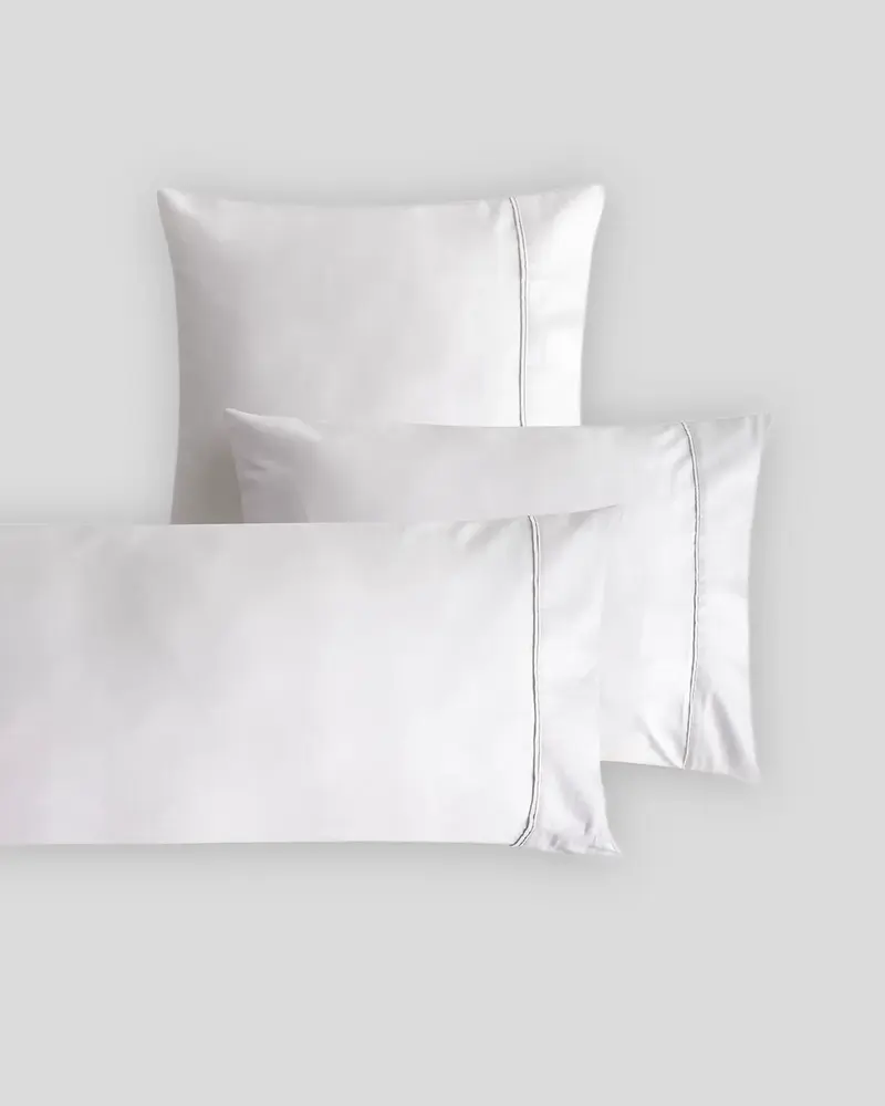 Funda de Almohada Don Algodon Satén 300 Hilos Elba Blanco