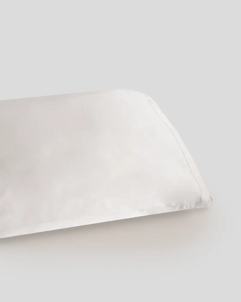Funda de Almohada Don Algodon Seda Bambú Gris