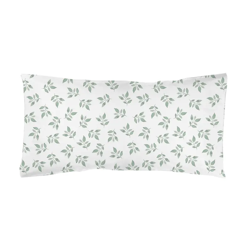 Funda de almohada estampada Hojitas