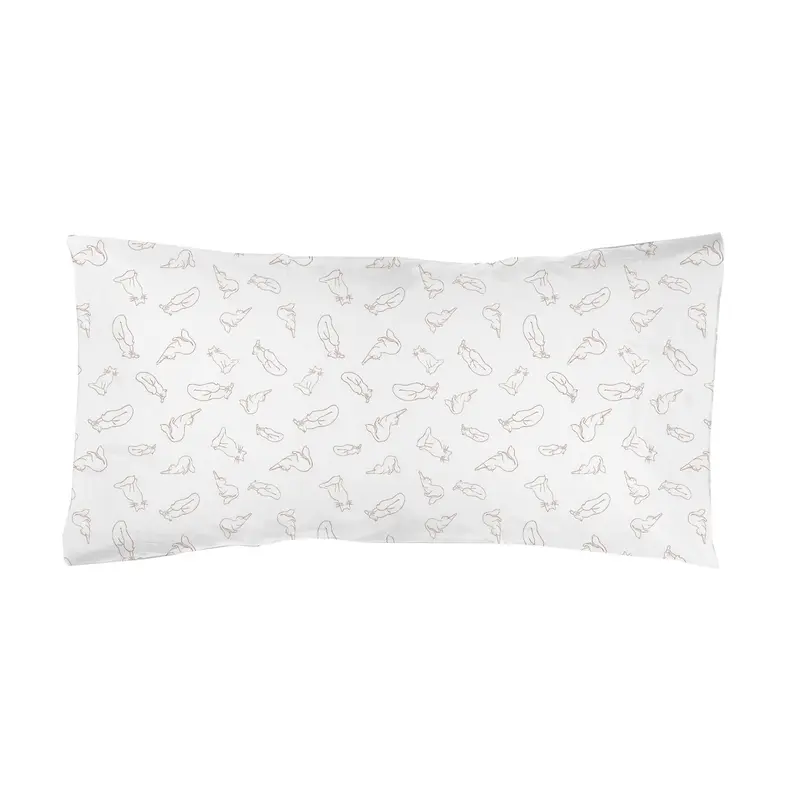 Funda de almohada estampada Mininos