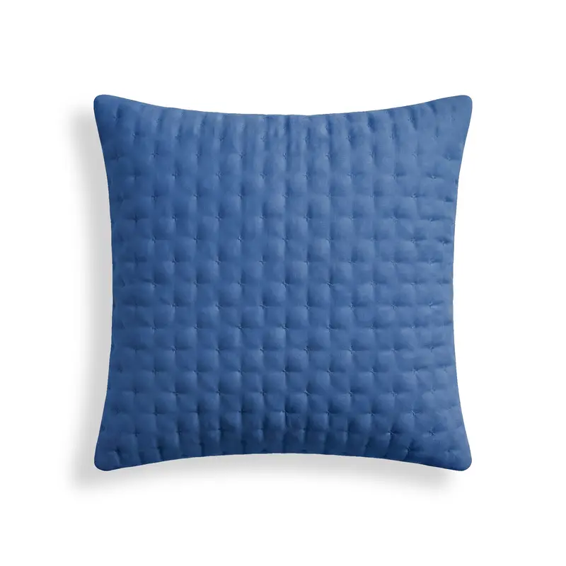 Funda de almohada lisa acolchada Azul Cielo