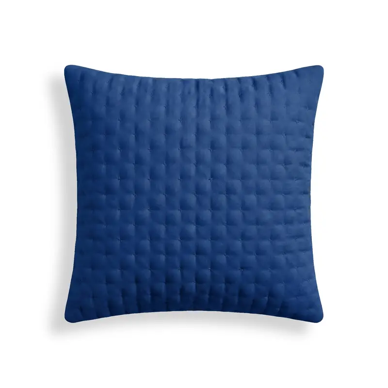 Funda de almohada lisa acolchada Azul Cobalto