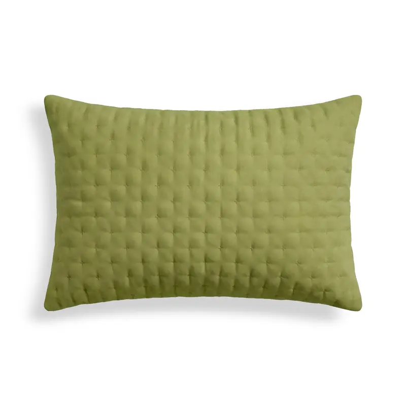 Funda de almohada lisa acolchada Pistacho 50x80 cm