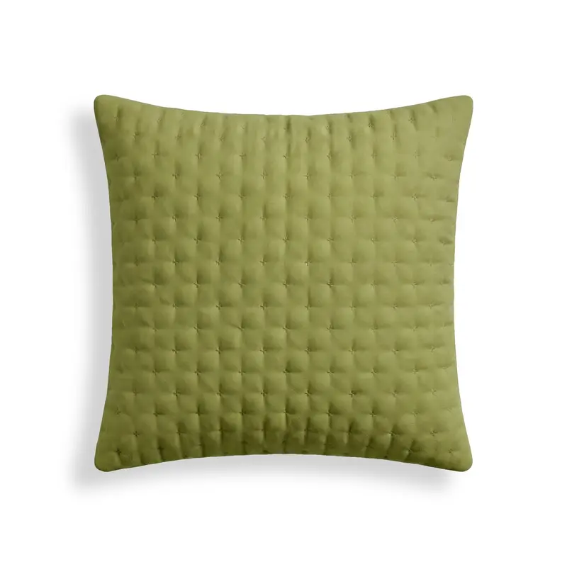 Funda de almohada lisa acolchada Pistacho