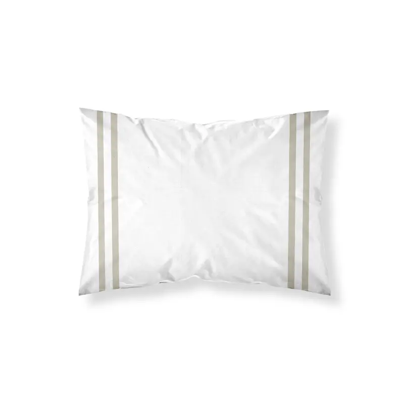 Funda de almohada Oliva Beige percal 200 hilos