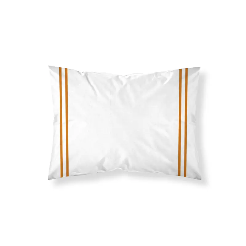 Funda de almohada Oliva Naranja percal 200 hilos