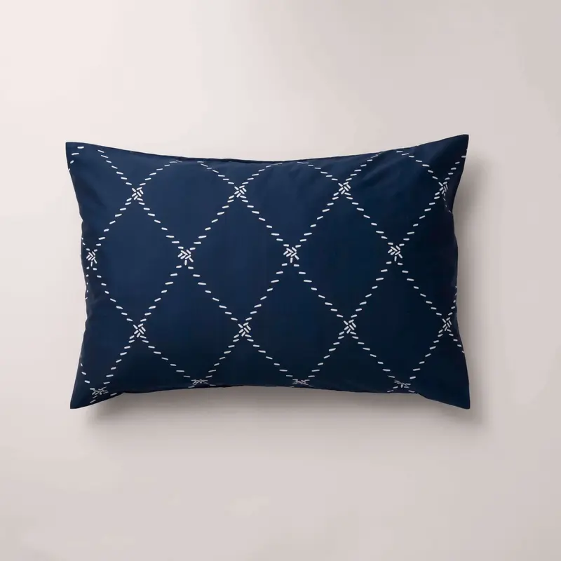 Funda de almohada percal 200 hilos Benicàssim Marino