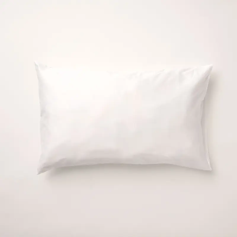Funda de almohada percal 200 hilos Blanco Químico
