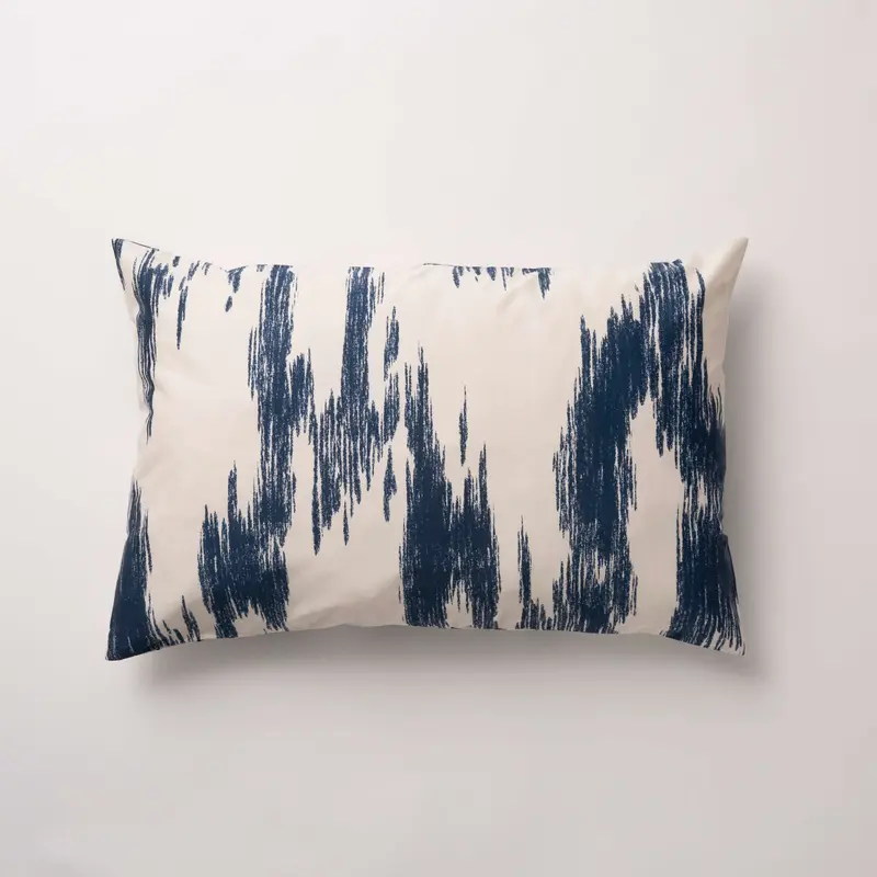 Funda de almohada percal 200 hilos Mahón Azul Marino