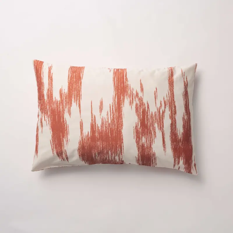 Funda de almohada percal 200 hilos Mahón Teja