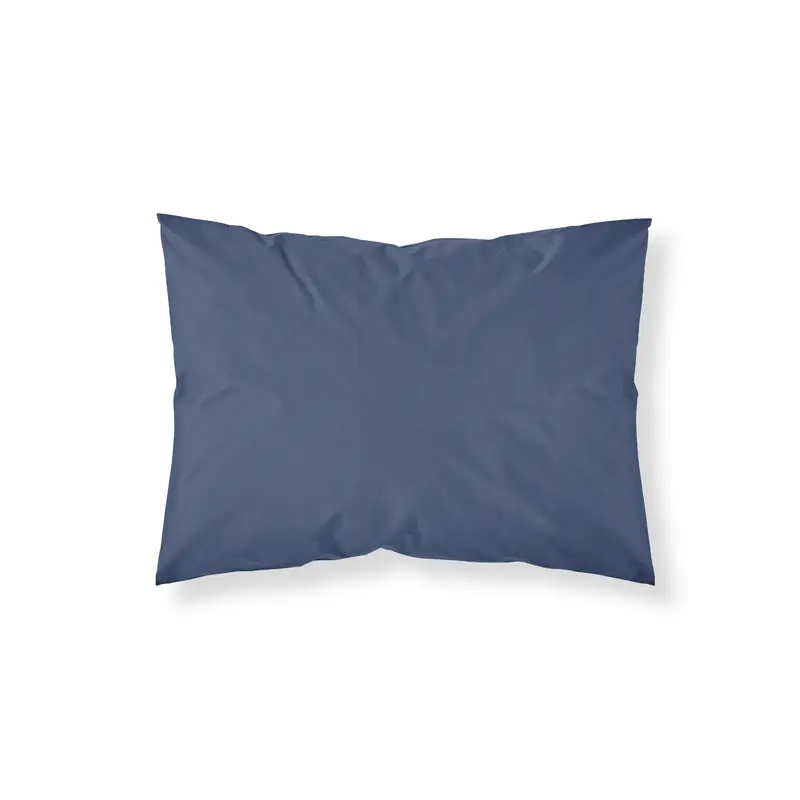 Funda de almohada percal 200 hilos Marino