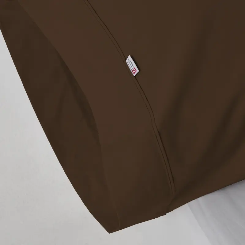 Funda de almohada percal chocolate