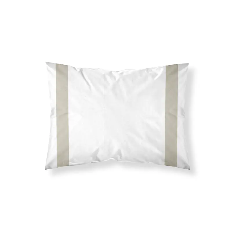 Funda de almohada Portitxol Beige percal 200 hilos