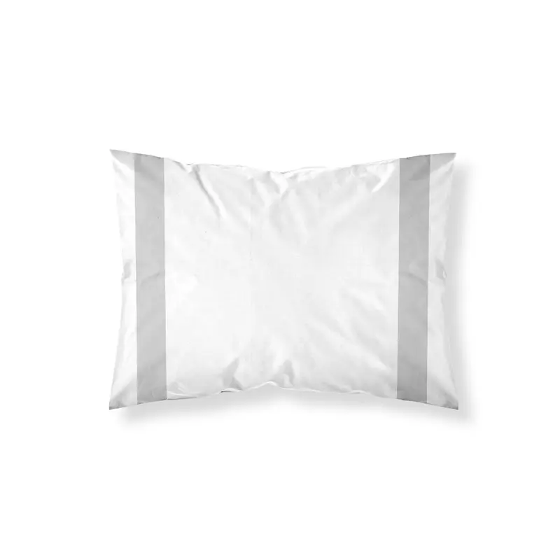 Funda de almohada Portitxol Plateado percal 200 hilos