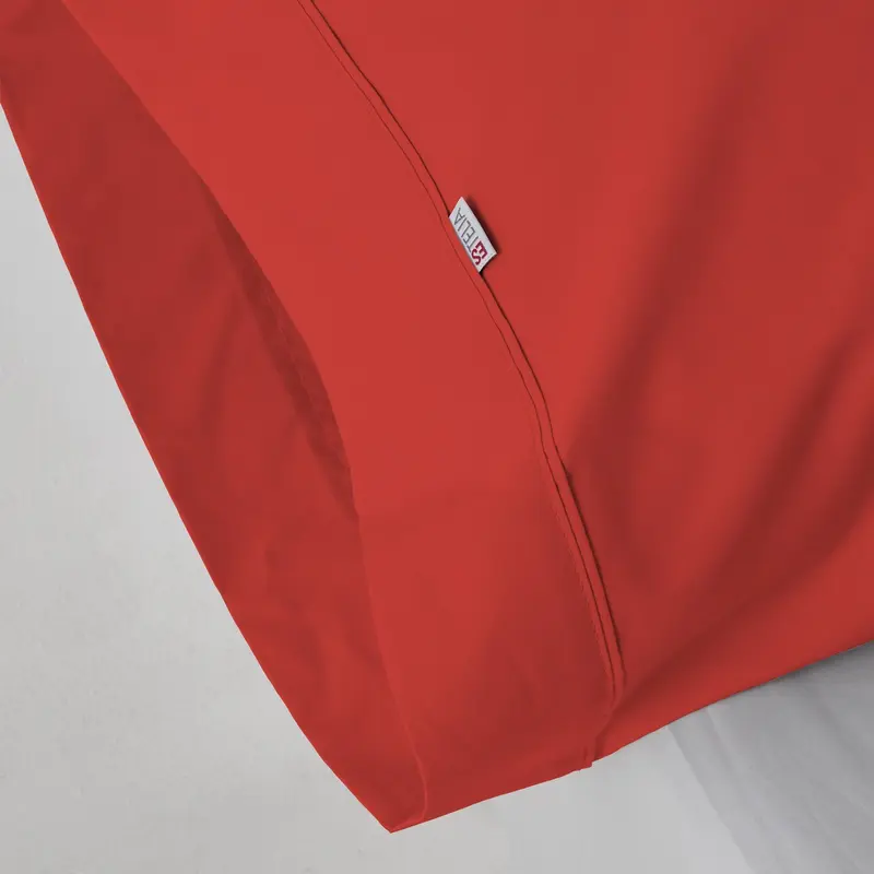 Funda de almohada rojo amapola
