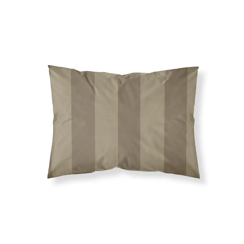 Funda de almohada Romani Marron percal 200 hilos