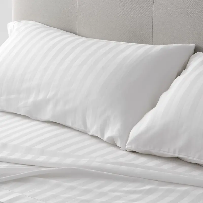 Funda de almohada satén listado Royal 2 cm.