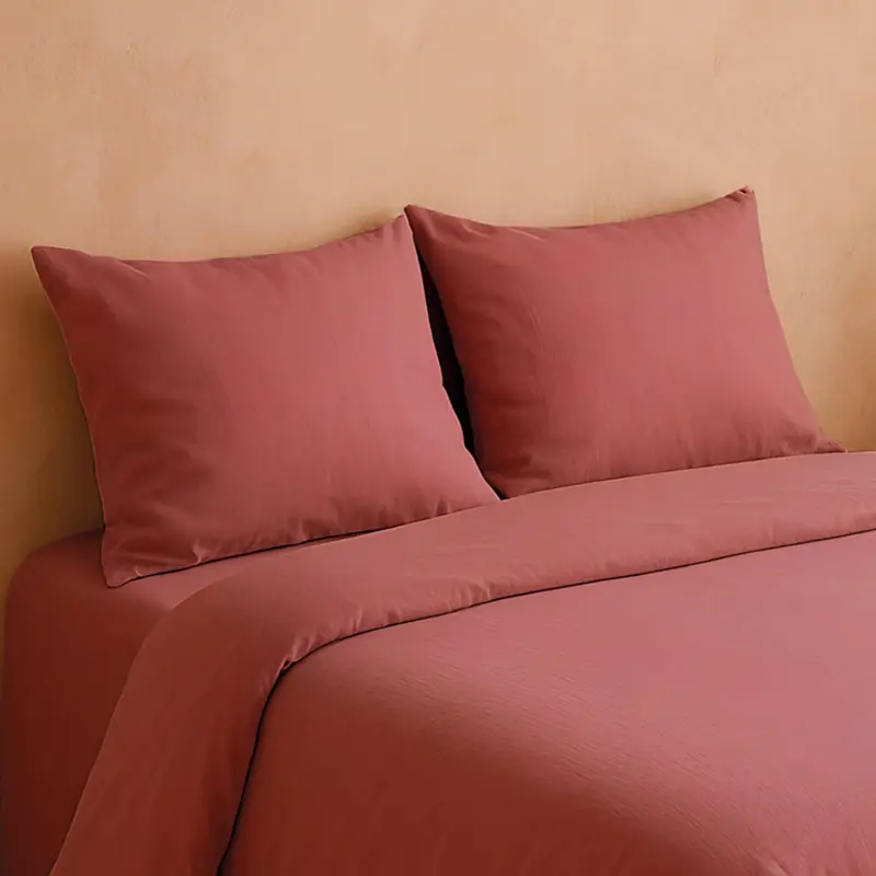 FUNDA DE ALMOHADA SOLAPA 100% ALGODÓN FUCSIA 695