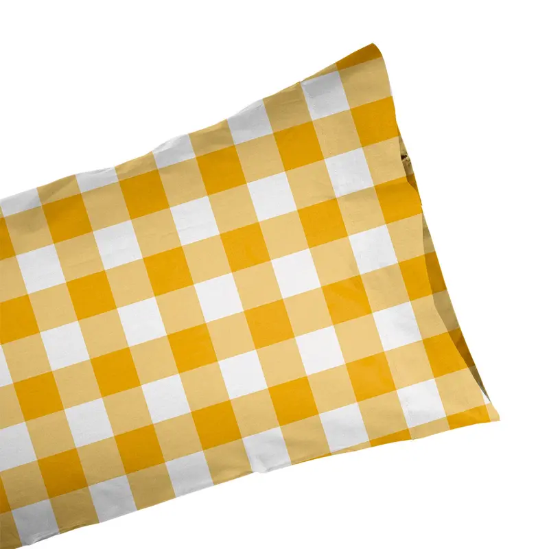 Funda de almohada Vichy Amarillo