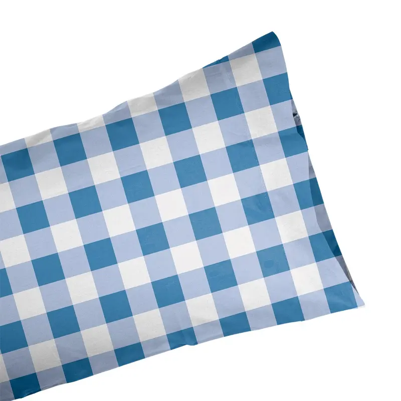 Funda de almohada Vichy Marino