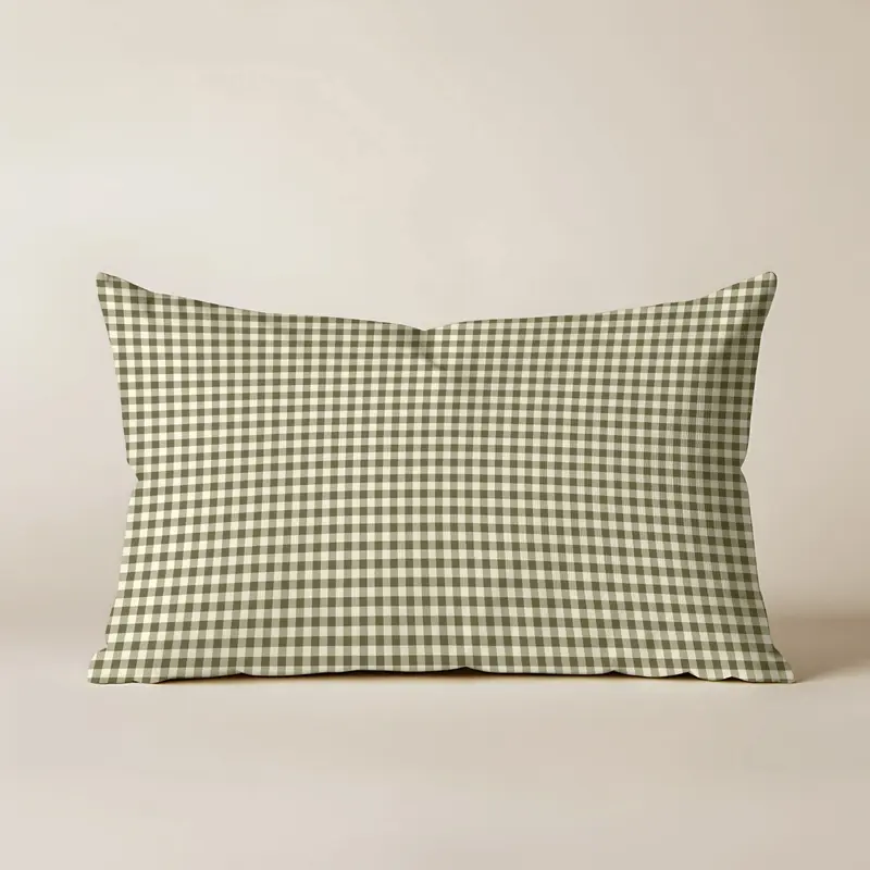 Funda de cojín 100% algodón 30x50 cm Aielo Verde Pequeño