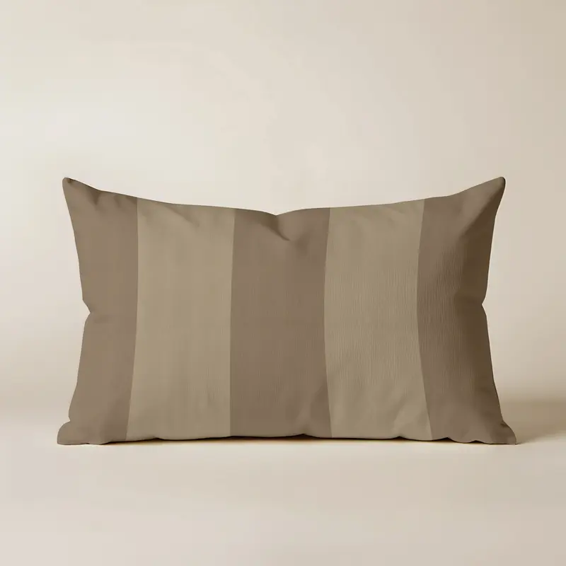 Funda de cojín 100% algodón 30x50 cm Romani Marron