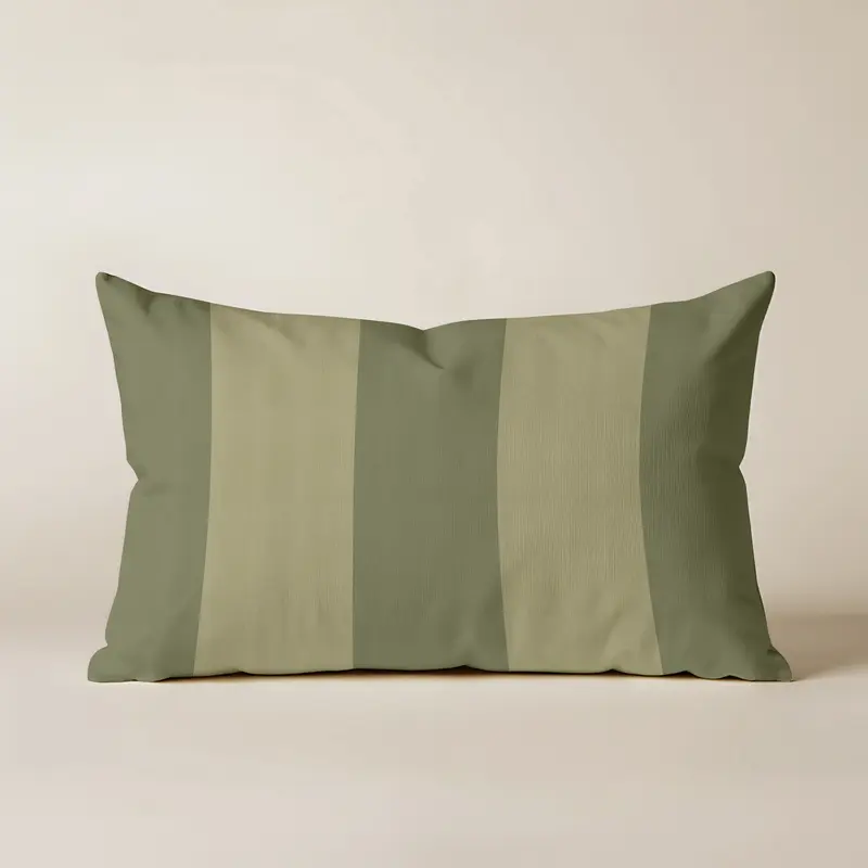 Funda de cojín 100% algodón 30x50 cm Romani Verde