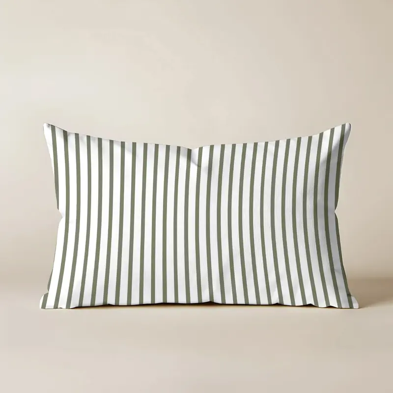 Funda de cojín 100% algodón 30x50 cm Tabarca Verde