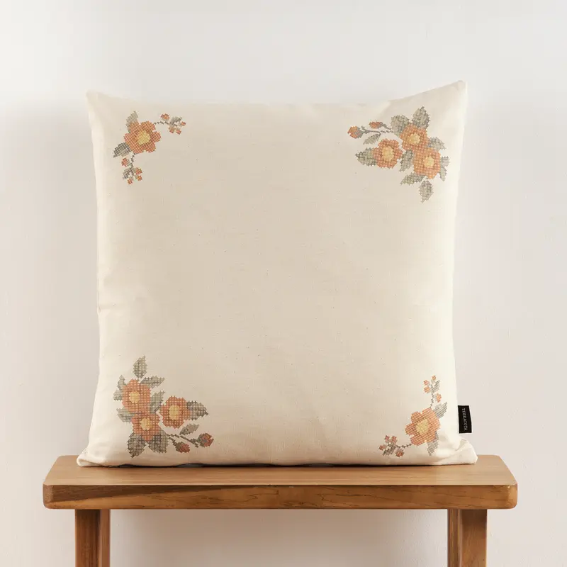 Funda de cojín 100% algodón 50x50 cm Aldaia A