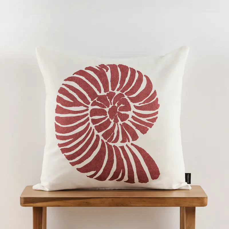 Funda de cojín 100% algodón 50x50 cm Nerja Rojo A