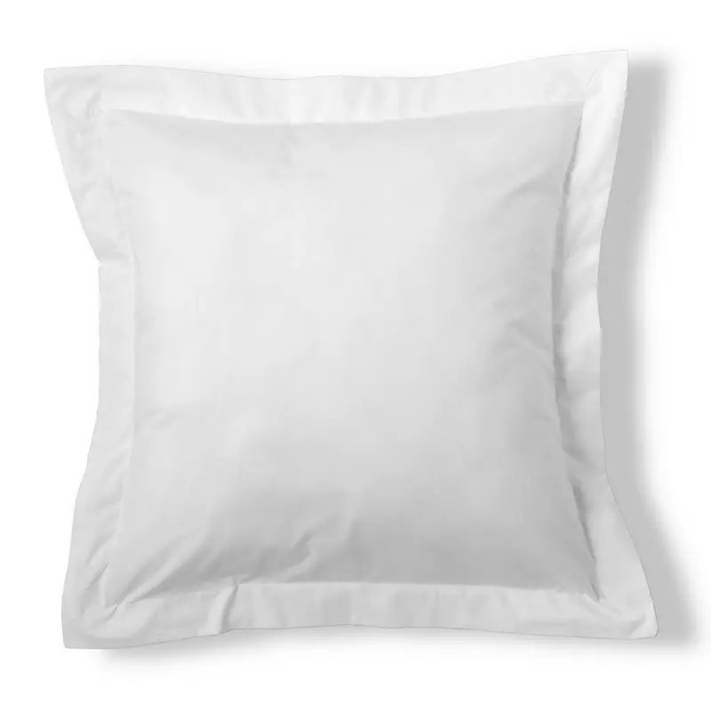 Funda de cojín algodón blanco