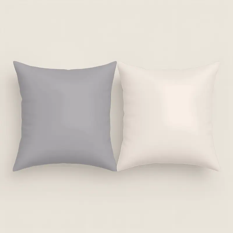 FUNDA DE COJÍN BICOLOR GRIS L.807/PIEDRA L.198