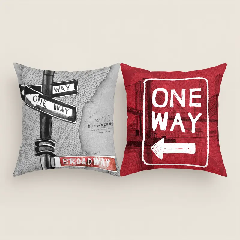 FUNDA DE COJÍN ESTAMPADO WAY 100% ALGODÓN