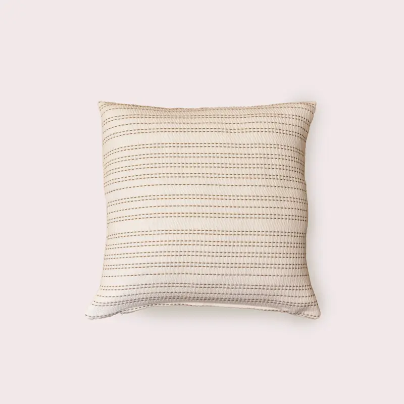 FUNDA DE COJÍN JACQUARD ALBA BEIGE