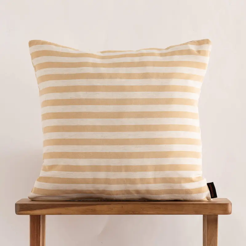Funda de cojín jacquard Jávea Grande Amber Gold