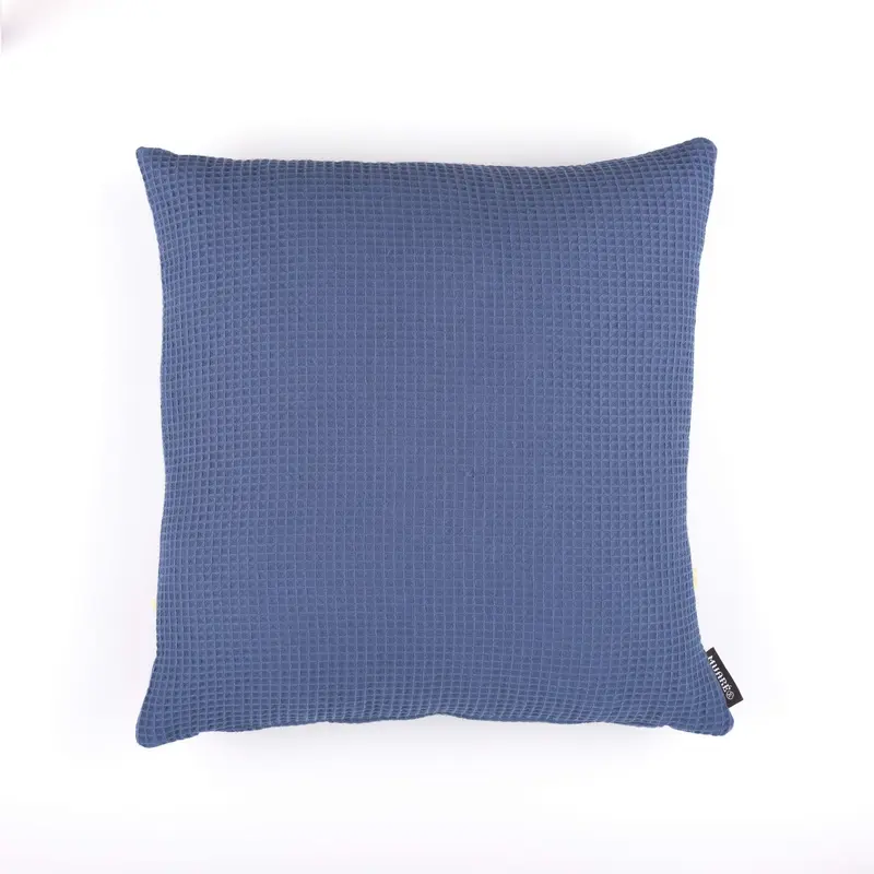 Funda de cojín Waffle Blue Majolica 50x50 cm