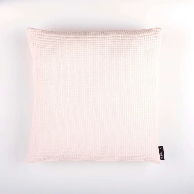 Funda de cojín Waffle Salsa Rosa 50x50 cm